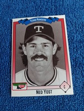 Ned Yost Card 1993 Keebler Texas Rangers #390 Baseball Card Rare SGA