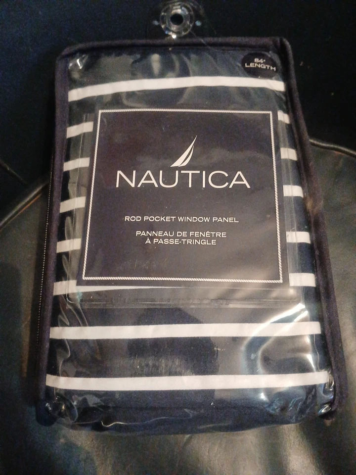 Cortina panel ventana cortina bolsillo barra Nautica 42x84  Foto 4 de 4