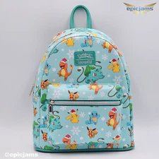 Loungefly Pokemon Holiday Mini Backpack New