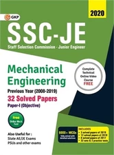Ssc Je 2020: Mechanical Engineering - Previous Years Solved Papers (2008-19) (Pa