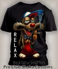 Streetwear Relax Smoker RAT Tee Shirt Big Tall Small Graphic Pro Club Shaka RTP