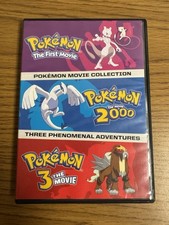 Pokemon: Movies 1-3 DVD, 2018 The First Movie, The Movie 2000 3 The Movie