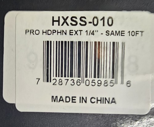 Hosa Technology 1/4" Stecker-Buchse Kabel 10' Neu HXSS-010 - Bild 4 von 4