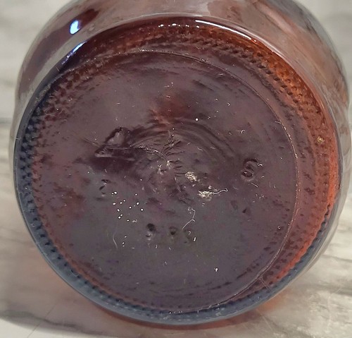 Vintage/Antique Brown Glass Bottle. WATER JUICE Measurements on Both Sides Paint - Picture 10 of 13