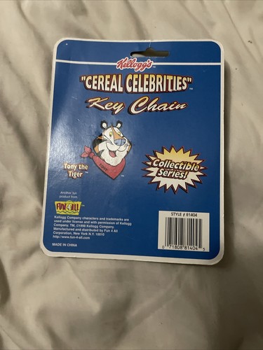 Tony the Tiger Schlüsselanhänger Kellogg's mattierte Flocken Spaß 4 alle neu aus altem Lagerbestand 1998 - Bild 2 von 2