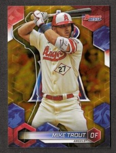 MIKE TROUT 2023 Bowman's Best Baseball #/50 GOLD REFRACTOR LA Angels ⭐ SP MINT