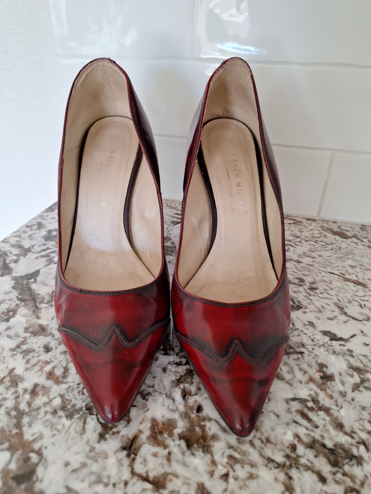 Karen Millen Women Red  black  Heels 38 /8 US