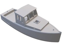 Resin printed Fishing Boat