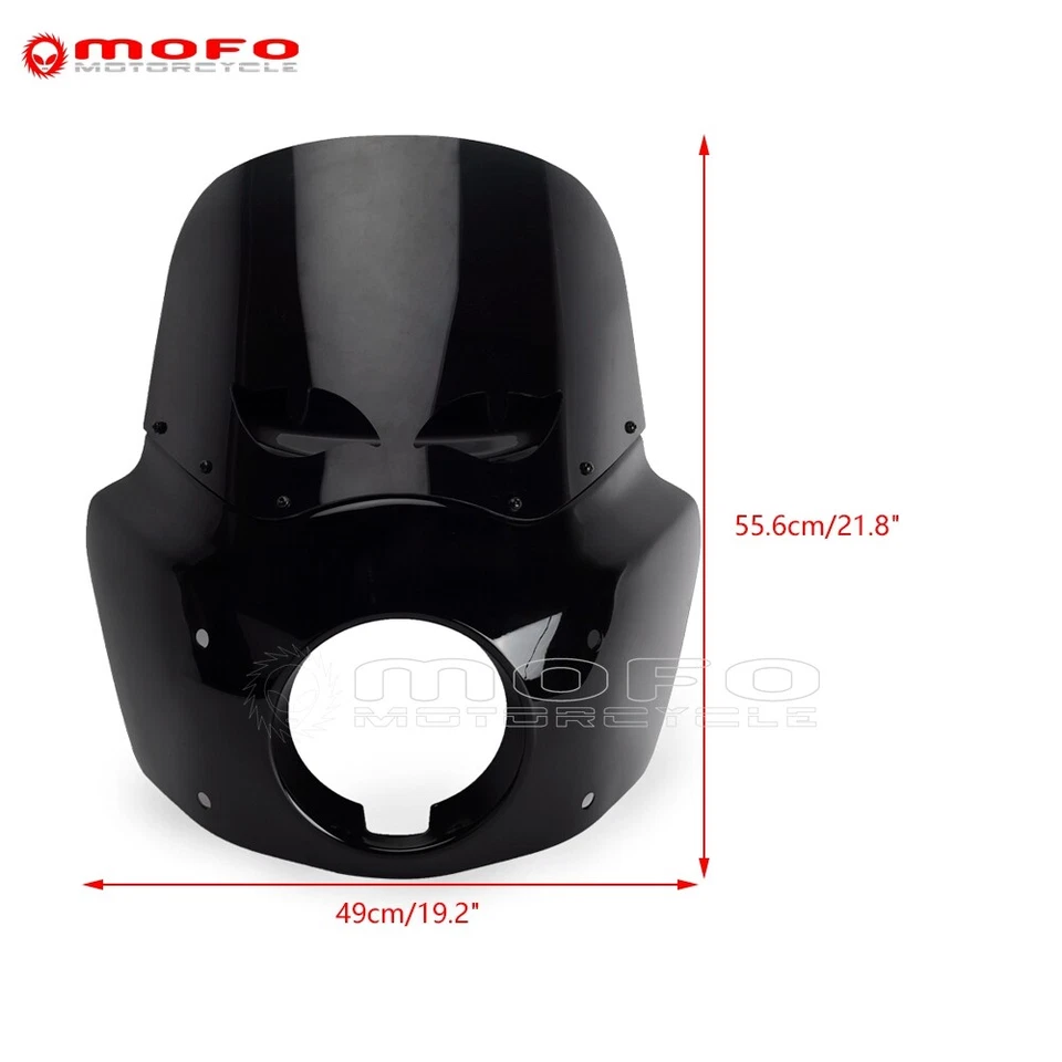 Carenado de faros ABS parabrisas 35-41 mm soportes para Harley Sportster 1200 883 Foto 2 de 4