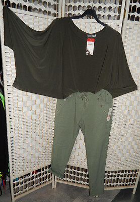 BOLERO MAGNA KurzTunika KurzPoncho Lagenlook*OLIVE/KHAK*kastig*Oversize*Gr.42-58