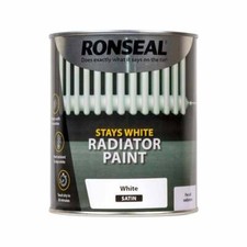 Ronseal Stays White Radiator Paint White 250 / 750 ml Gloss Matt Satin One Coat
