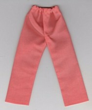 Homemade Doll Clothes-Solid Light Orangish Pants fits Ken Doll P5