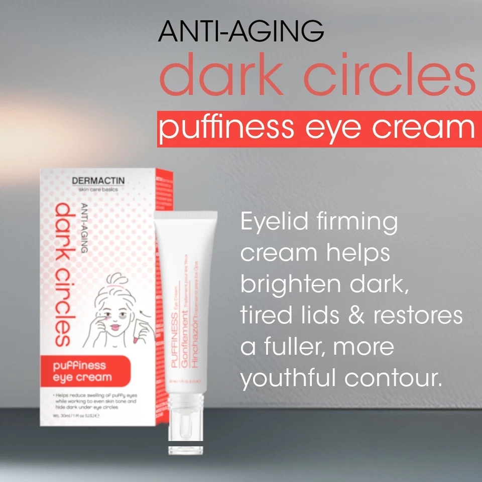 Crema de ojos hinchable para ojeras Dermactin antienvejecimiento 1 oz. Foto 4 de 4