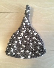 Infant pointed hat 0-3 month crochet elf style baby beanie unisex unique gift