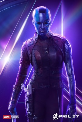 AVENGERS INFINITY WAR POSTER NEBULA KAREN GILLAN | eBay
