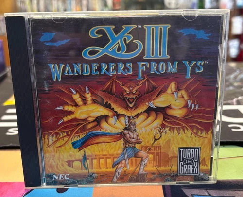 Ys III: Wanderers From Ys (TurboGrafx-16 CD) Complete In Case - Tested