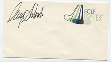 c1970s Doug Sanders professional golfer autograph golf stamped envelope H.1610