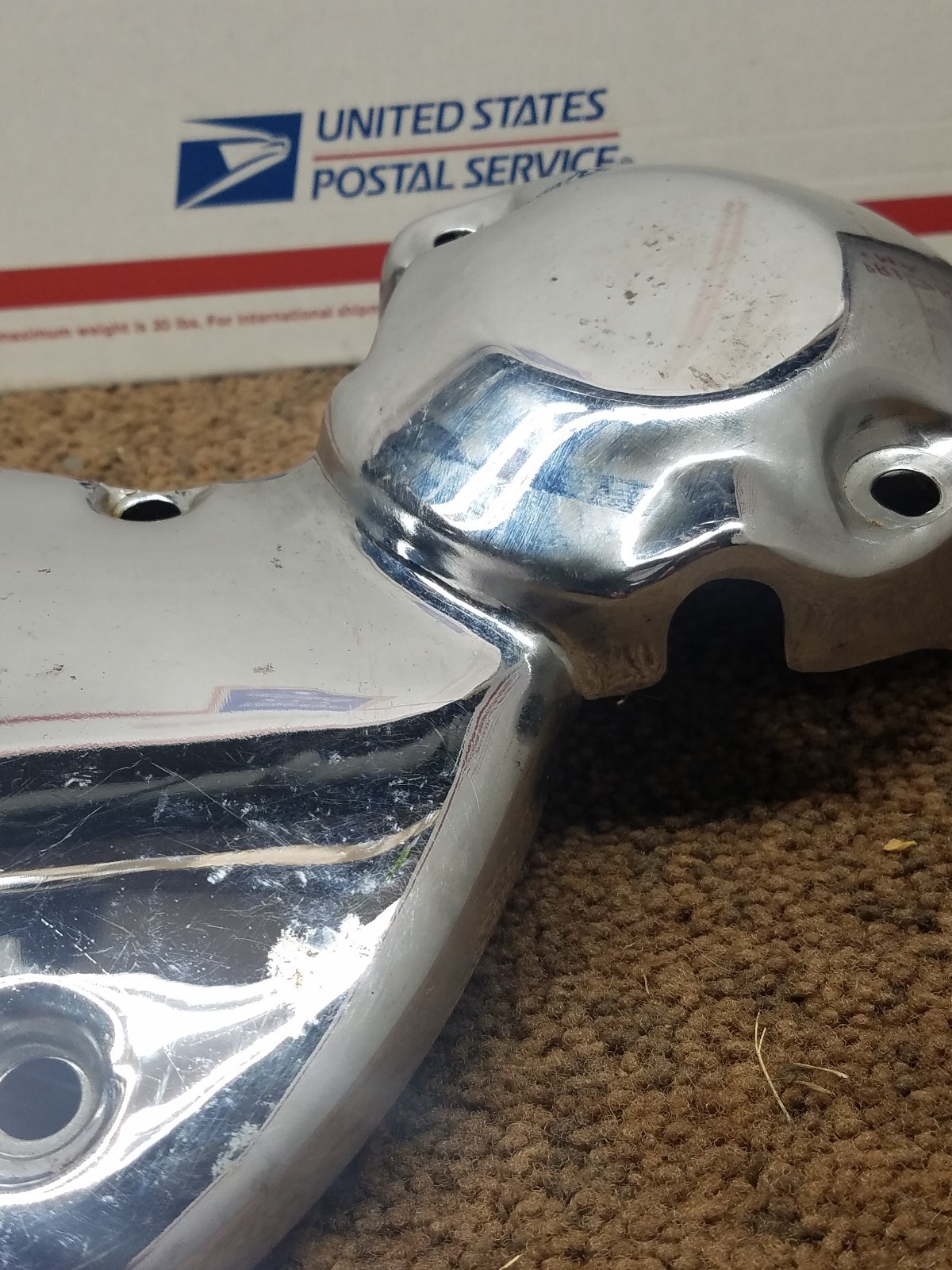 Chrome Cam Cover Case Chest Trim Dress Up Harley Sportster Evo 84