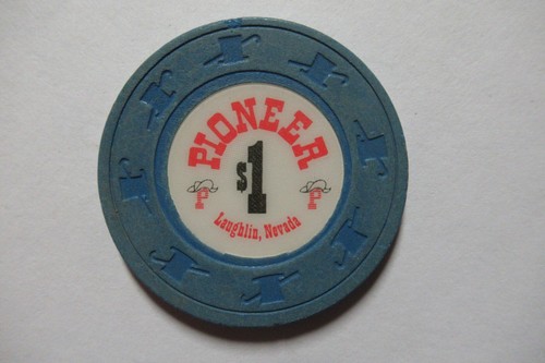 Pioneer Casino Hotel $ 1 Gaming Poker Chip ~ Laughlin, Nevada