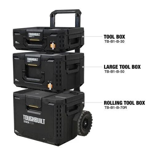 Caja de herramientas móvil Toughbuilt solución de almacenamiento rodante de 3 piezas resistente - Imagen 9 de 10