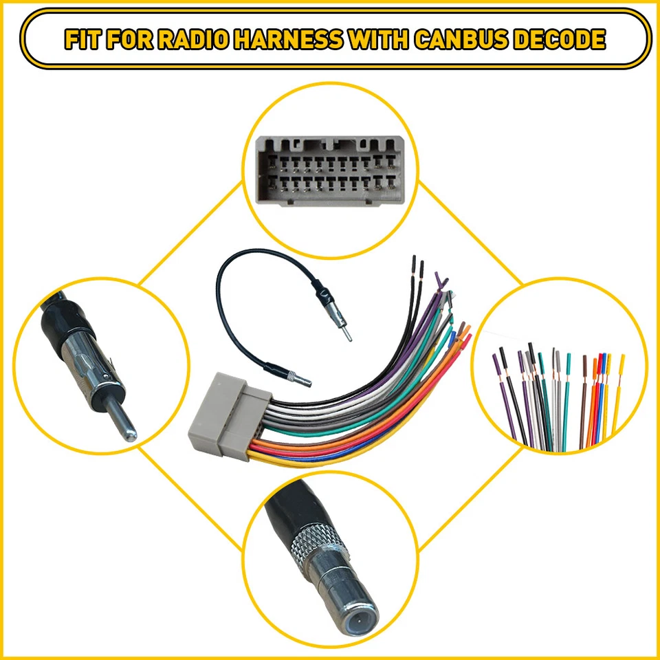 Adaptador de antena arnés radio estéreo para auto Dodge Ram 1500 2500 3500 2002-2009 Foto 4 de 4