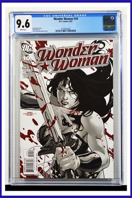 Wonder Woman #10 CGC Graded 9.6 DC August 2007 White Pages Comic Book ...