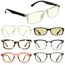 Computer Gaming Reading Glasses Video Game Anti Glare Filter Blue Light Blocking