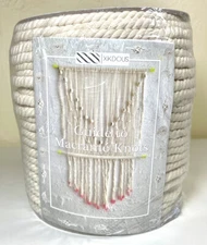 3 NEW 100% cotton macramé cord. Macramé rope 6mm 109 yards/each. 3 spool bundle