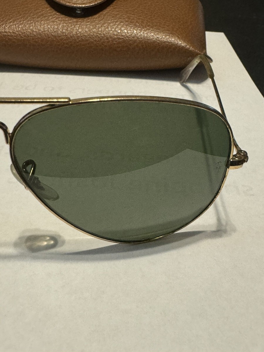 Vintage Rayban aviator glasses Made In Italy 58014 with case