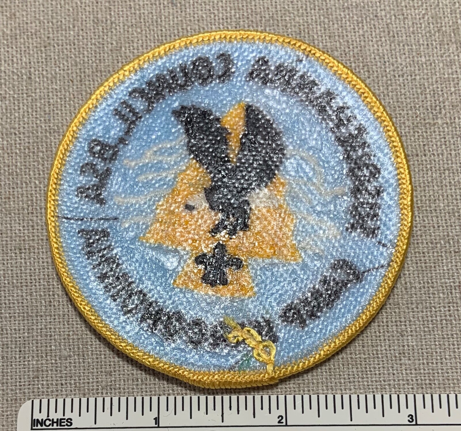 Vintage 1960s CAMP KAROONDINHA Boy Scout PATCH Susquehanna Council BSA