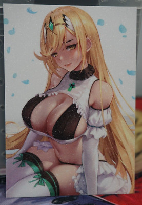Mythra Frills Xenoblade Chronicles Sexy Waifu Textured Custom Card