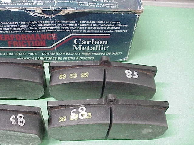 4 NEW PFC 7770.83.28.34 NASCAR Molded Burnished Brake Pads K&N Bowman Gray Foto 3 de 4
