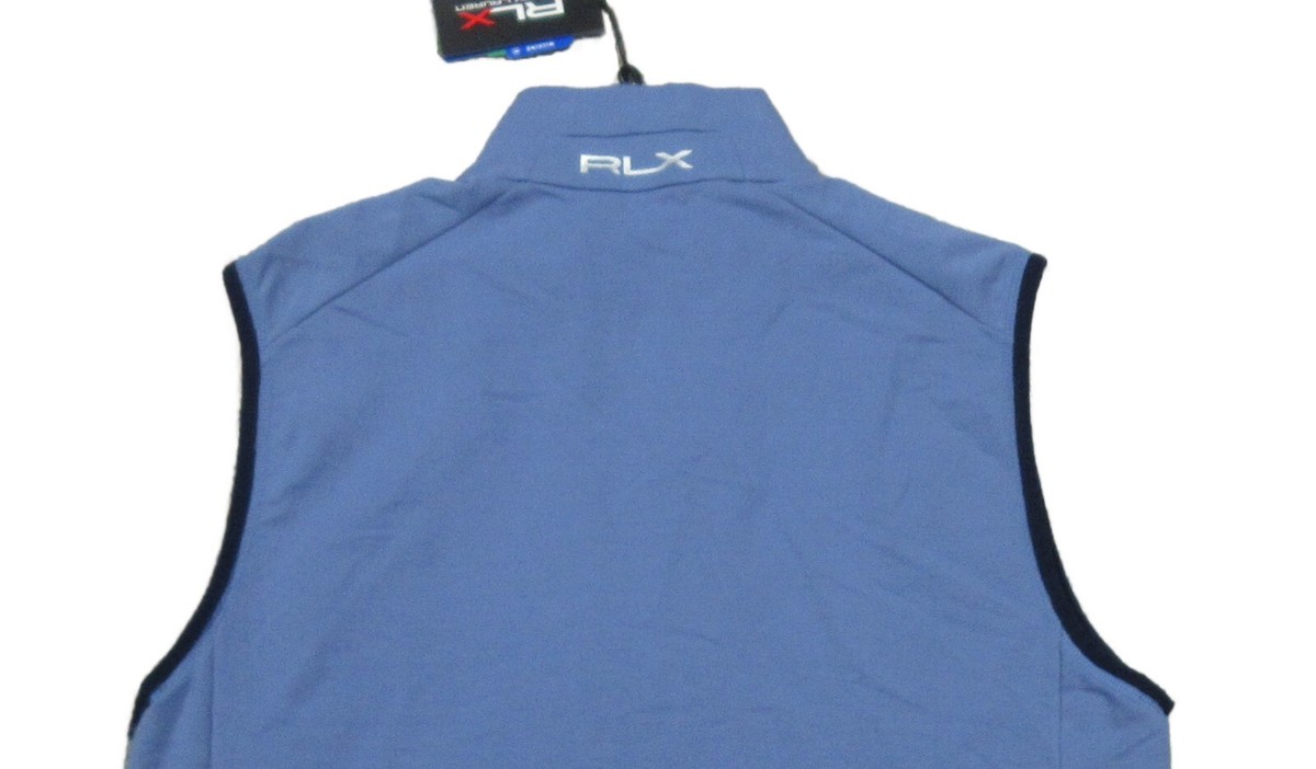 RLX Ralph Lauren Men's Blue Lightweight Moisture Wicking Full Zip