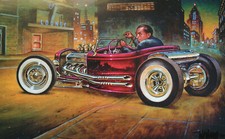 Out of Print Signed Keith WEESNER 1932 Ford Hot Rod Roadster vtg Y-Block V8 old
