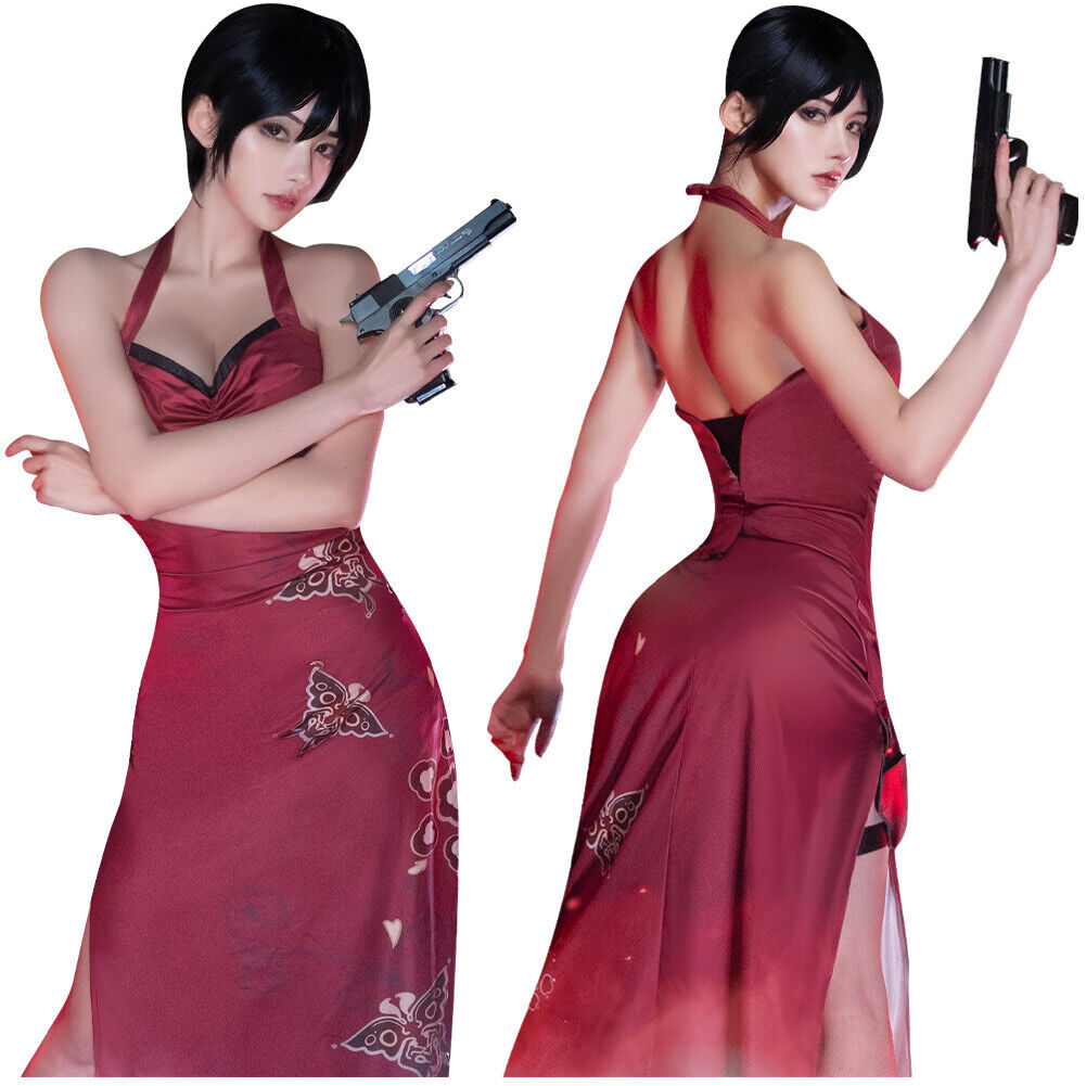 Resident Evil 4 RE: Ada Wong Cosplay Costume Halloween Carnival Party