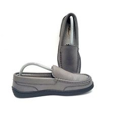My Pillow My Slippers Gray Leather All Season Slip-On Slippers Shoe Men's Size 8