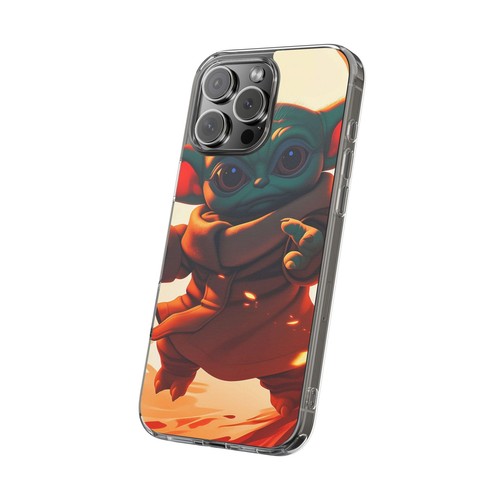 Cute Baby Yoda Clear Phone Case, Mandalorian Gift, Star Wars Case, Geeky Phone - Picture 18 of 124