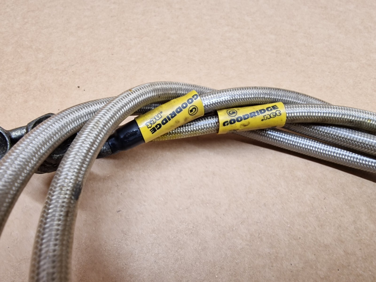 Kawasaki ZX10R Ninja Goodridge braided front brake hoses lines 2008