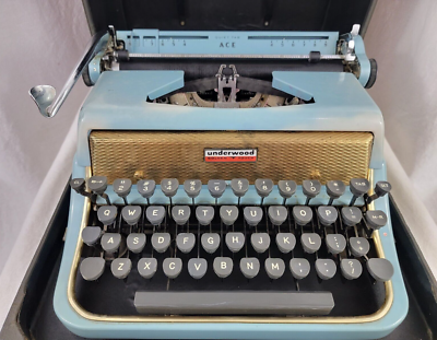 Rare - Vintage Underwood Golden Touch Quiet Tab Ace Portable