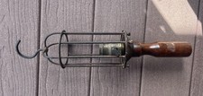 Vintage Antique Industrial Caged Drop / Work ...