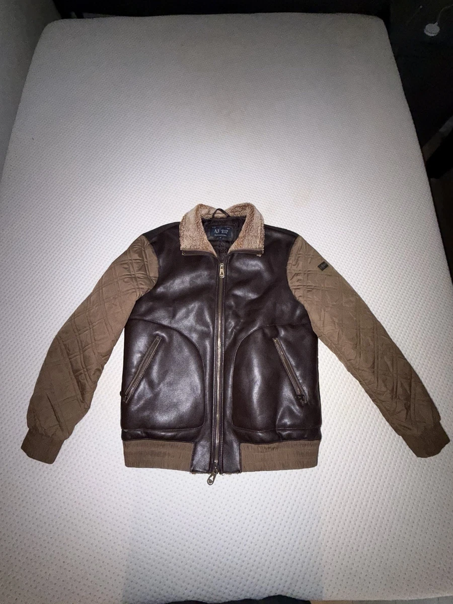ARMANI JEANS ブラウン A-2 00s レザージャケット mqdefault.jpg