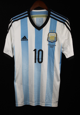 Argentina Jersey Adidas 100% Authentic Small #10 MESSI World Cup