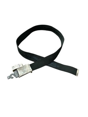 OTB Web Belt Granite OSFA Silver Buckle Adjustable Fit Embroidered Classic NWT