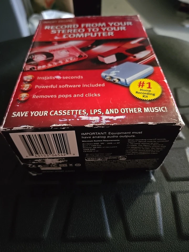 NOS XITEL Import Deluxe Audio Recording Kit Save Cassettes LPs & Other Music USB - Image 2 of 4