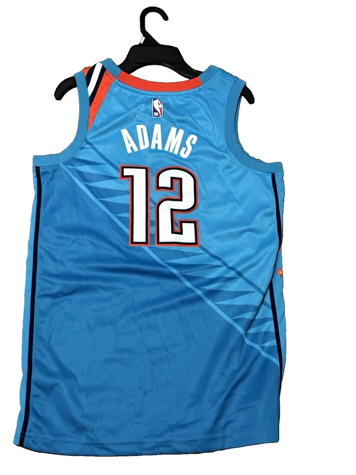 Camiseta deportiva para hombre Steve Adams #12 Oklahoma City Thunder City Swingmen Nike NBA talla S Foto 2 de 4