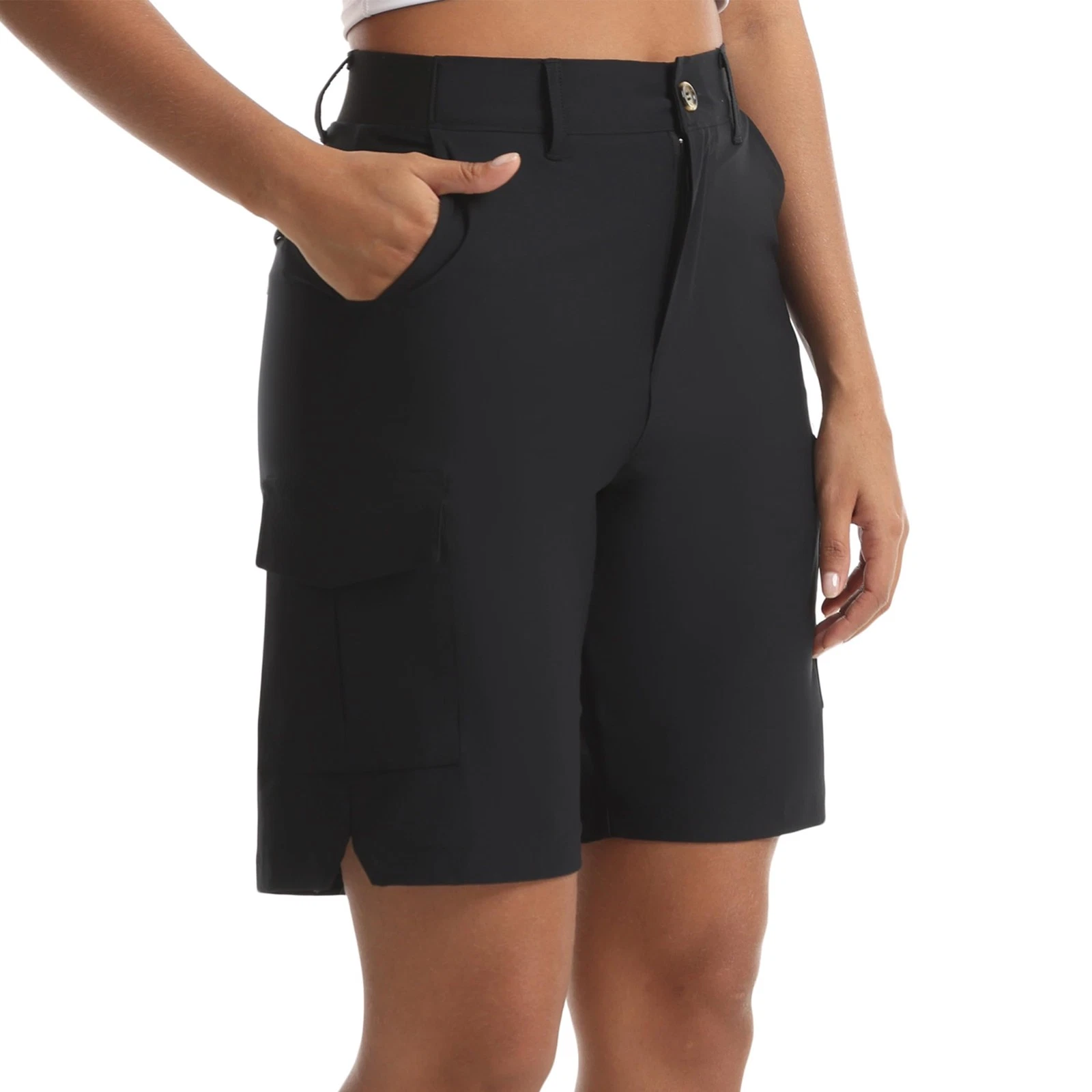 Women's Quick-Dry Cargo Shorts - Lightweight Hiking Shorts with 5 Pockets for...