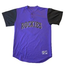Early 2000s Colorado Rockies Purple Baseball Starter Jersey Men’s Small MLB