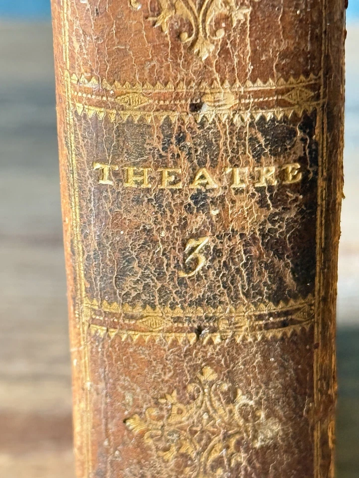 1785 Voltaire Oeuvres Complètes Théâtre Tome III Antique Leather Book Fine Cond. - Image 2 of 4