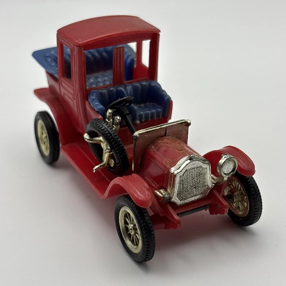 De colección ✅ Packard Landaulet 1912 Coche Plástico Modelo Juguete Rojo Hecho en Hong Kong Foto 2 de 4