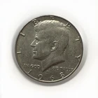 1968D Kennedy Half Dollar 40% Silver!
